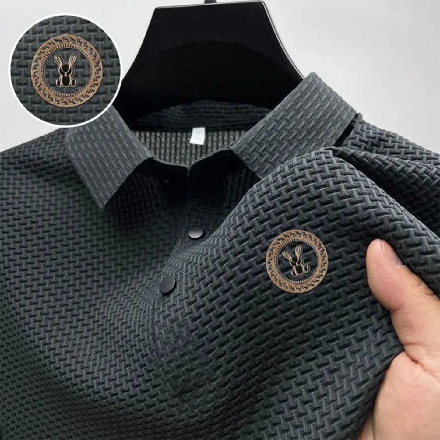 2024 New Arrival Summer T-shirt Men Short Sleeve Tshirts Turn-down Collar Golf Shirt