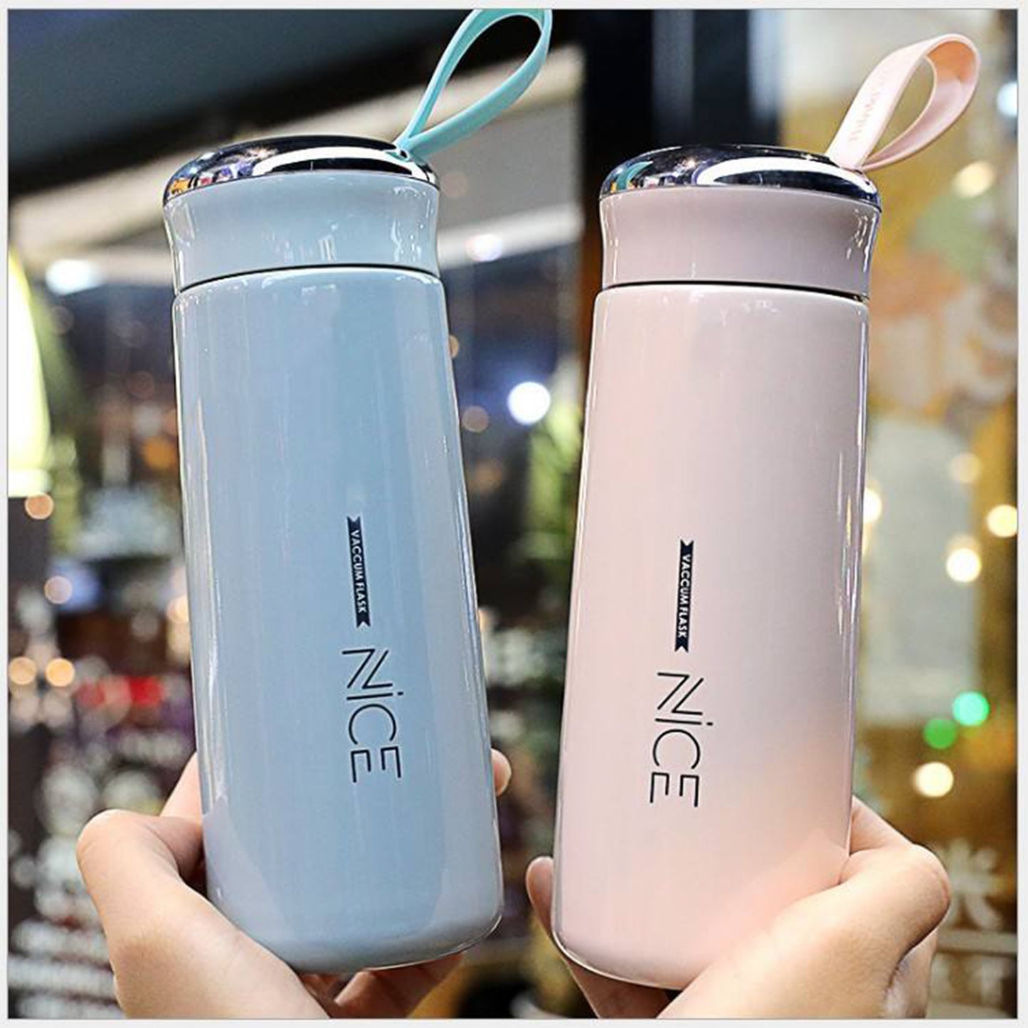 GCWAVE Factory wholesale Tea Water Bottle Glass Drinking Water Bottle 400ml Glass Vacuum Cupping 13oz Glass Thermos Cup