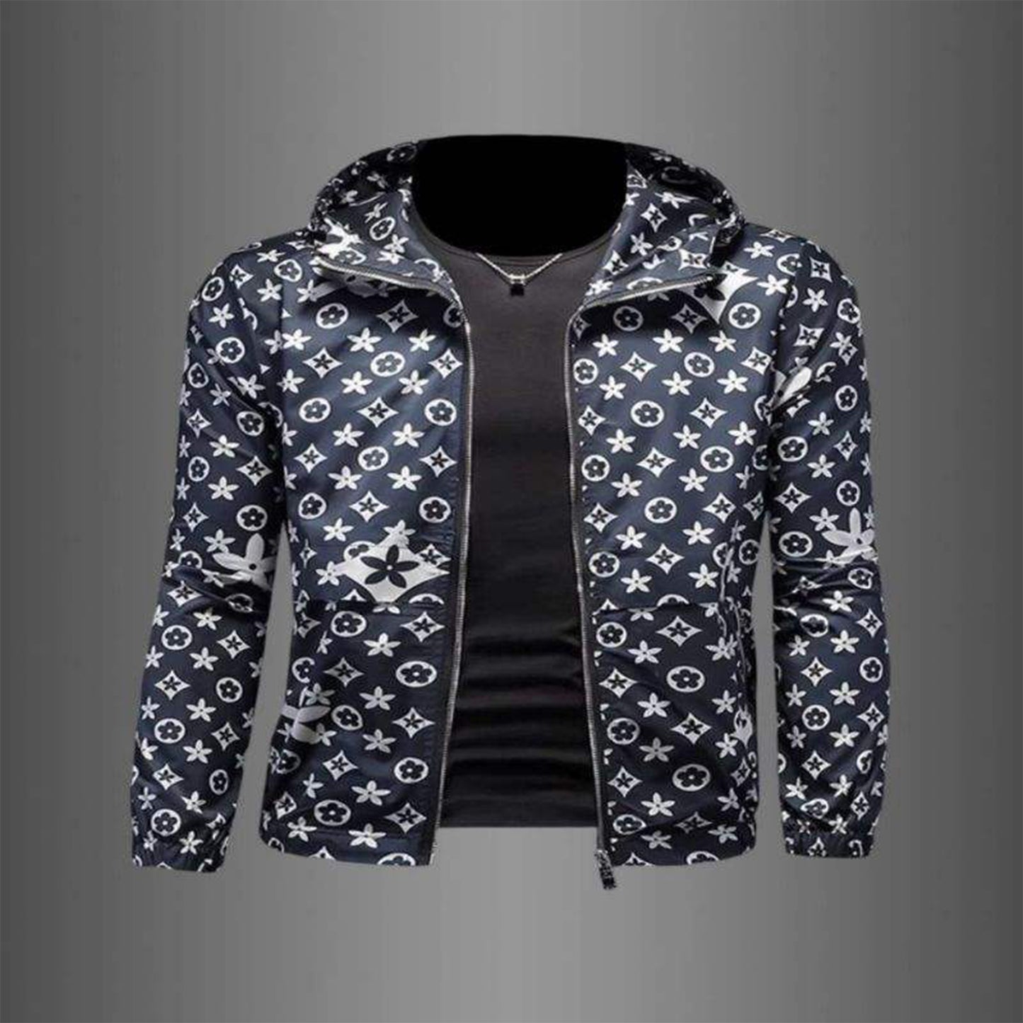 New men's denim jacket fashion retro casual zipper jacket handsome cycling clothes men's fashion denim jacket