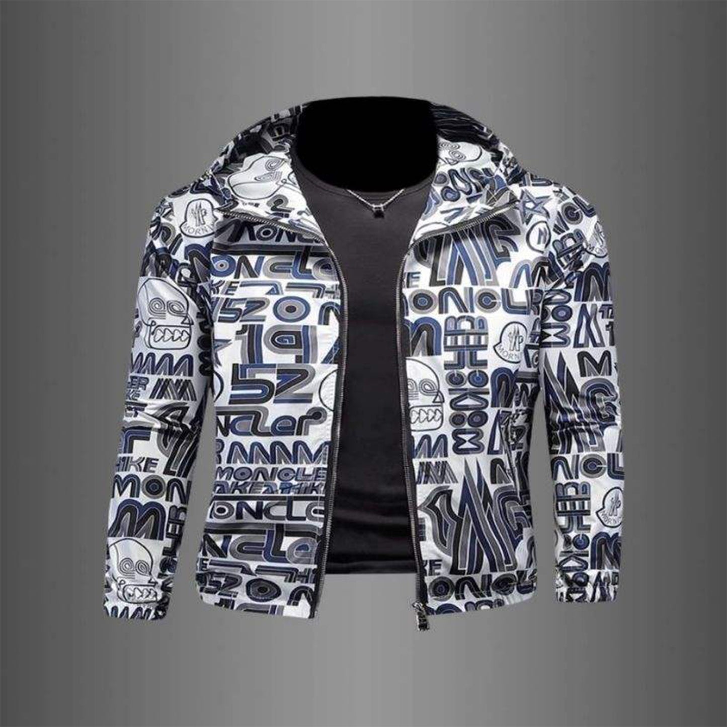 New men's denim jacket fashion retro casual zipper jacket handsome cycling clothes men's fashion denim jacket