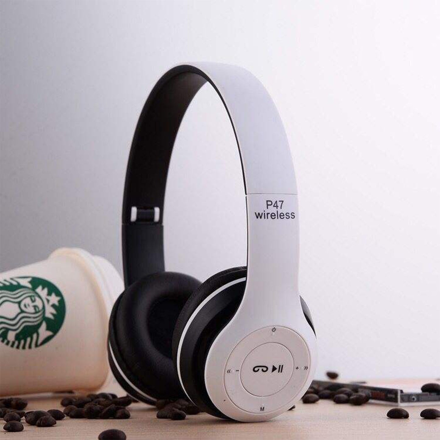 Gaming On-Ear P47 Wireless Headphone Stereo Foldable Headset Earphone Over-head Wireless Headphones for Indoor Outdoor