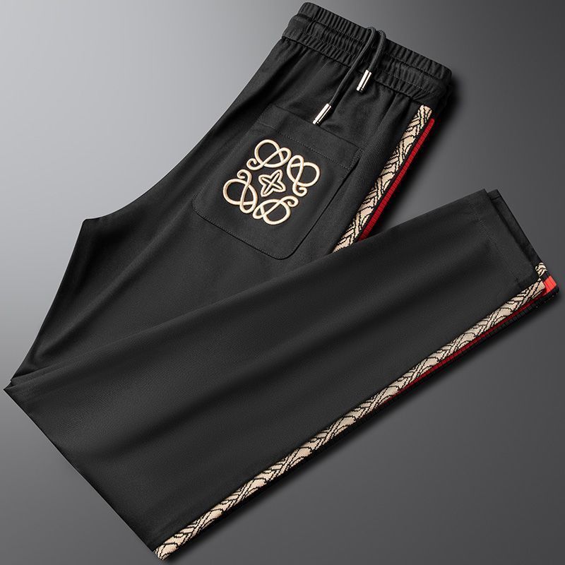 Heritage Monogram Side-Trim Trousers