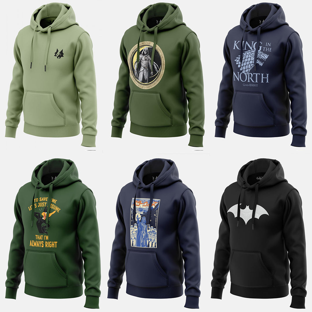 MADE TO ORDER PREMIUM HOODIE ( Pack of 6) - Manav Fashion