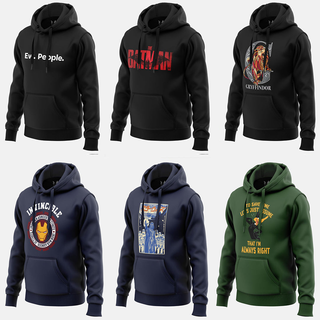 MADE TO ORDER PREMIUM HOODIE ( Pack of 6) - Manav Fashion