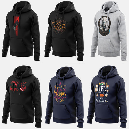 MADE TO ORDER PREMIUM HOODIE ( Pack of 6) - Manav Fashion