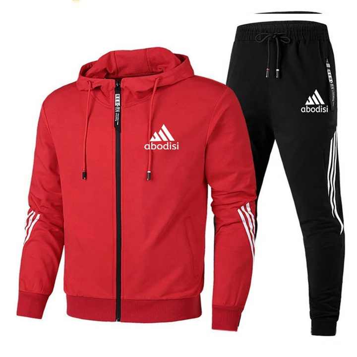 2025 Casual Sportswear Suit Men's Hoodie And Trousers Two-piece Zippered Hooded Sweatshirt Sweatpants Men's Suit